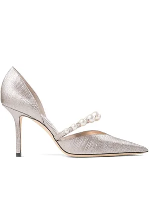 Jimmy Choo Aurelie Glittered Leather Pumps