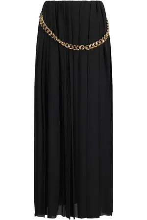 Balenciaga Chain Embellished Pleated Skirt