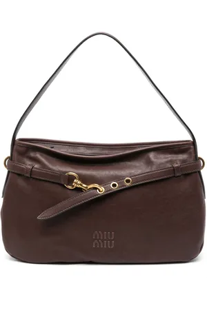 Miu Miu Aventure Leather Shoulder Bag
