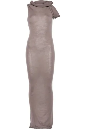 Rick Owens Banded T Wool Long Dress
