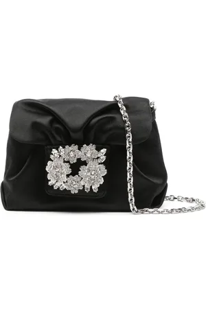 Roger Vivier Rv Bouquet Satin Clutch