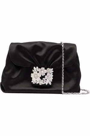 Roger Vivier Rv Bouquet Satin Clutch
