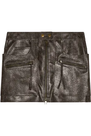 Marant Etoile Claudine Faux Leather Mini Skirt
