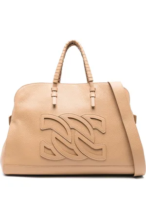 Casadei Park Avenue Leather Tote Bag