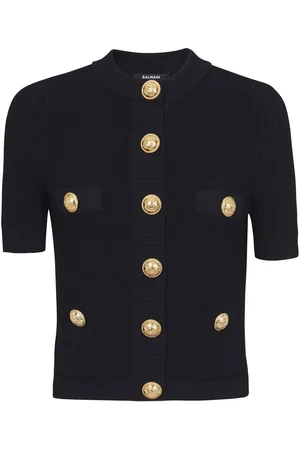 Balmain Buttoned Crewneck Cardigan