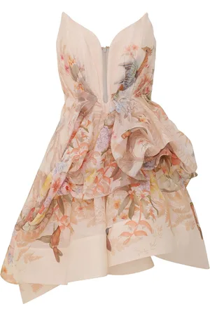 ZIMMERMANN Linen And Silk Blend Mini Dress