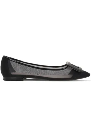 Roger Vivier Gommettine Net Ballet Flats
