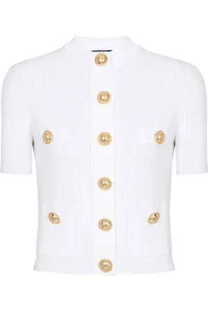 Balmain Buttoned Crewneck Cardigan
