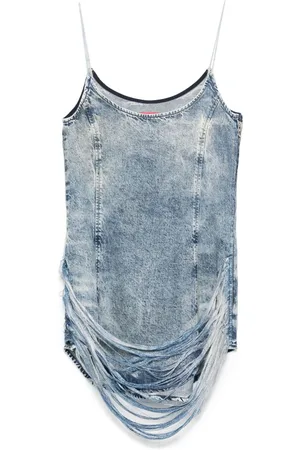 Diesel Denim Print Mini Dress