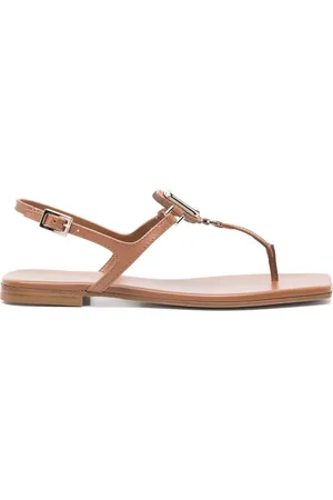 Roger Vivier Viv By The Sea Leather Thong Sandals