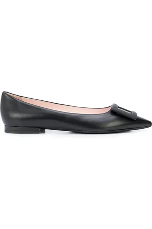 Roger Vivier Gommettine Leather Ballet Flats