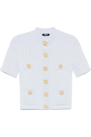 Balmain Buttoned Crewneck Cardigan