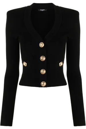 Balmain Buttoned V-necked Cardigan