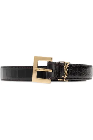 Saint Laurent Cassandre Leather Belt