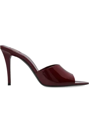 Saint Laurent Romy Patent Leather Mules