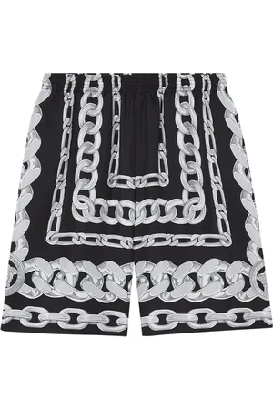 VERSACE Medusa Chain Silk Shorts