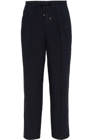 Brunello Cucinelli Linen Leisure Fit Trousers