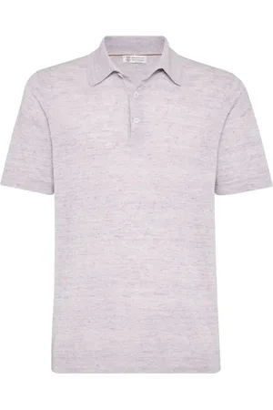 Brunello Cucinelli Linen Polo Sweater