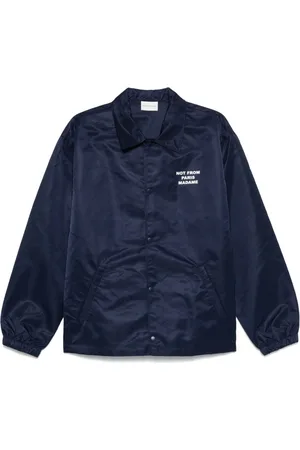 Drôle de Monsieur DRÔLE DE MONSIEUR - La Vest Slogan Lightweight Jacket