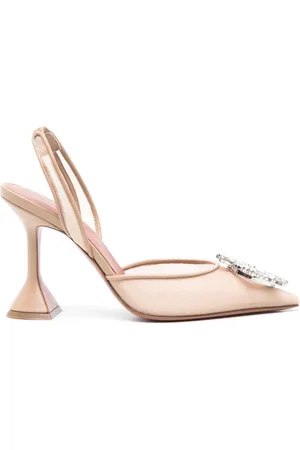 Amina Muaddi Begum Mesh Slingback Pumps