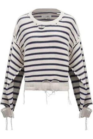 Maison Margiela Striped Cotton Sweater