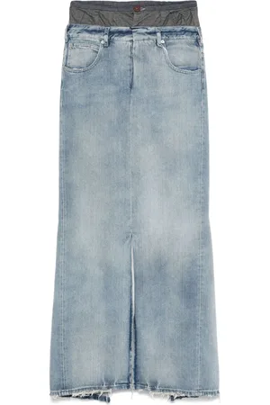Maison Margiela Denim Cotton Maxi Skirt