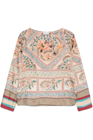 PIERRE-LOUIS MASCIA Printed Silk Blouse