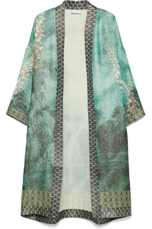 PIERRE-LOUIS MASCIA Wiil And Silk Printed Kimono