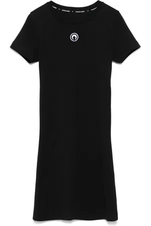 Marine Serre Logo Cotton T-shirt Dress
