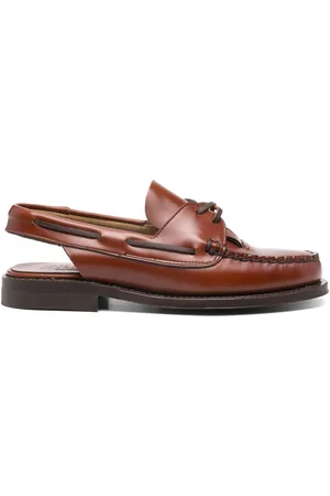 Hereu Saler Leather Slingback Loafers
