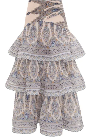 ZIMMERMANN Printed Long Skirt