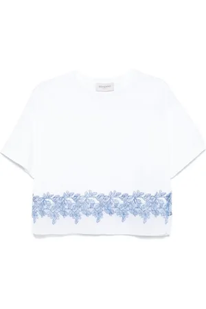 ERMANNO SCERVINO Embroidered Cotton T-shirt