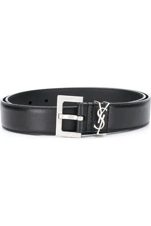 Saint Laurent Cassandre Leather Belt