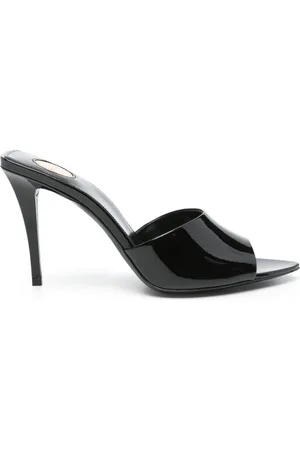 Saint Laurent Romy Patent Leather Mules