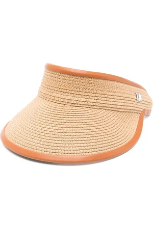 Max Mara Straw Visor Hat