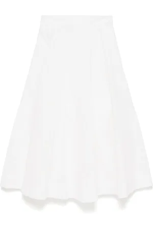 ZIMMERMANN Crush Cotton Midi Skirt