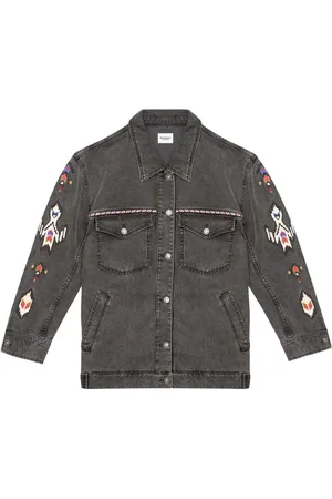 Marant Etoile Manona Embroidered Denim Jacket