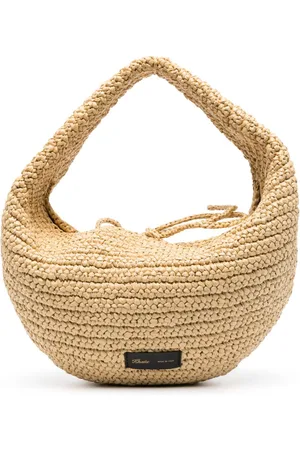 Khaite Olivia Medium Rafia Hobo Bag