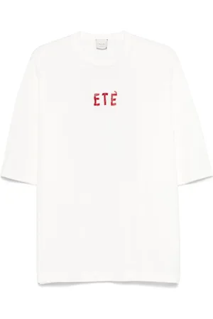 ALYSI Embroidered Cotton T-shirt