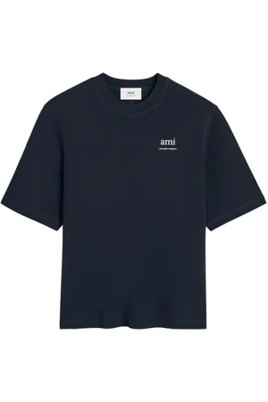 Ami Logo Cotton T-shirt