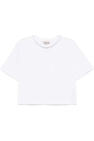 SEMICOUTURE Embroidered Cotton T-shirt