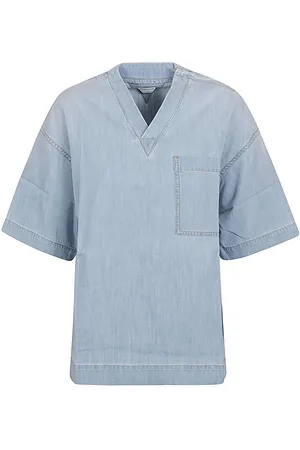 Bottega Veneta Denim Cotton Blouse