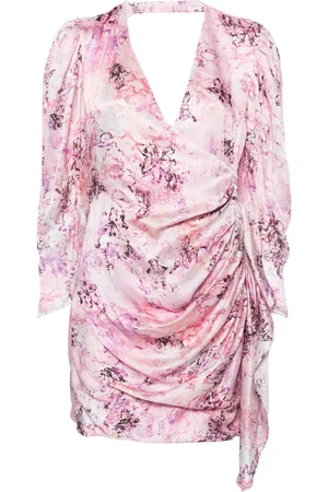IRO Floral Print Silk Short Dress