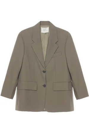 STUDIO NICHOLSON Wool Single-breasted Blazer Jacket