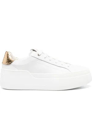 Salvatore Ferragamo Platform Leather Sneakers