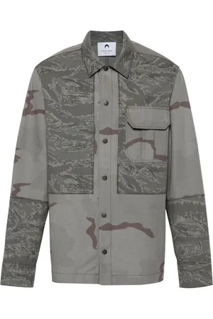 Marine Serre Camouflage Print Overshirt