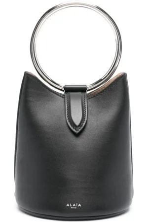 Alaïa Ring Mini Leather Bucket Bag
