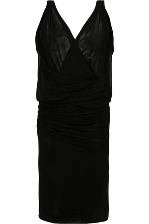 Saint Laurent V-necked Mini Dress