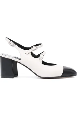 Carel Papaya Leather Slingback Pumps