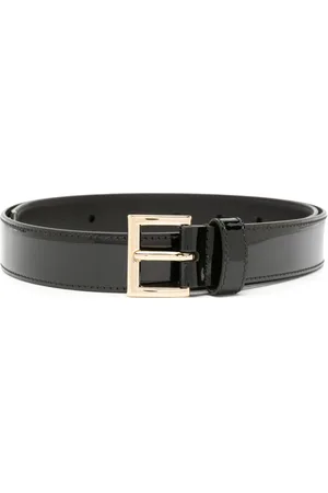 Prada Shiny Leather Logo Belt